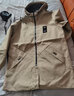 啄木鸟夹克男外套中长款韩版潮流中青年男士春秋季休闲连帽男装 驼色常规 3XL 实拍图
