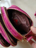 诗蔚尼龙新款斜挎包女小包包迷你包韩版单肩包休闲时尚女士手机帆布包 玫瑰红大款 实拍图