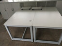 福红龙【现货秒发】电脑桌台式家用现代简约写字桌办公学习简易书桌 暖白色+白架 长140*宽80*高73 实拍图