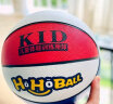哈哈球儿童玩具篮球5号幼儿园拍拍玩具小皮球3-6岁可写名字伯爵蓝含气筒 实拍图