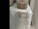 秀影蚊帐单开门防尘家用不锈钢三通双开门加粗加厚不锈钢支架加密落地 A11纯白单开门 1.2m*2m*2m 约26MM立柱不锈钢三通 实拍图