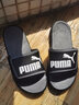 彪马（PUMA）黑白透气魔术贴拖鞋男女家居外穿休闲凉鞋ROYALCAT372280 黑色-石灰色-白-01 43 实拍图