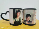 流莺（liuying）变色照片水杯定制diy创意生日礼物男女定做情侣图片纪念马克杯子 黑色圆柄变色杯 实拍图