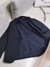七匹狼西服男士外套时尚休闲净色上衣商务便西夹克男士衣服男装 藏青 175/92A(XL)  实拍图