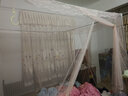 南极人（Nanjiren）  宫廷蚊帐三开门加粗螺纹支架宫廷落地蚊帐1.8米床 玉色 《加柔加密纱》 1.8X2米床25mm不锈钢支架 实拍图