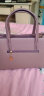 袋鼠卡拉品牌中年妈妈手提包真皮包包女包2024新款时尚牛皮斜挎包红色婚包 紫色（礼盒+手包卡包） 晒单实拍图