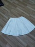 真维斯女童百褶裙学院风儿童裙子夏季女孩中大童格子短裙可爱jk裙 白 160 实拍图