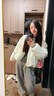 DZZIT地素短羽绒服秋冬俏皮少女立领设计pu皮质面料女 白色 XS 晒单实拍图