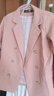 翊尚美休闲小西装外套女春季新款设计感小西服职场通勤穿搭小个子女装 粉色 【高品质免烫抗皱面料】 L 【推荐105-115斤】 实拍图