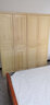 顾虎可定制松木大衣柜2米四门儿童实木衣橱带裤架对开门原木大板直拼 环保水性漆 170宽55深195高（清漆） 实拍图