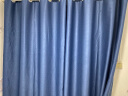 梦达莱全遮光窗帘罗马杆一整套窗帘成品免打孔安装卧室飘窗轻奢防风保暖 深蓝色（遮光99%） 适用宽1.6-2.1米【窗帘高2.2米】 实拍图