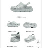 斯凯奇（Skechers）洞洞鞋夏季厚底沙滩凉鞋女外穿高级感包头踩屎感多巴胺泡泡鞋 灰色/GRY 36 尺码偏大，建议选小一码 实拍图