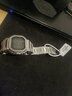 卡西欧（CASIO）G-SHOCK系列经典小方块街头时尚运动防水防震方形手表男送礼推荐 银砖GMW-B5000D-1太阳能蓝牙电波 实拍图