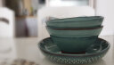朵颐 北欧式餐具陶瓷碗拉面泡面碗方便面汤碗大碗家用沙拉碗 隐系列 【面碗】【绿色】17cm 实拍图
