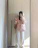 镜莎羽棉袄绒服女冬季2024新款小个子韩式甜美风棉衣女加厚流行外套 奶色 均码【可备注码数】 实拍图