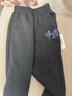 真维斯儿童裤子男童秋冬加绒休闲运动裤帅气加厚保暖百搭外穿中大童卫裤 黑 J蓝中国x 130 实拍图