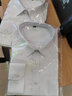 【138两件】【品质好货】帝创者男装衬衫男2022春季新款男士职业商务休闲正装纯色抗皱衬衣长袖衬衫男 608 白色 5XL 实拍图