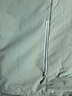 BRELRMON加绒风衣外套男女韩版防风保暖单层软壳冲锋衣工装风夹克文艺上衣 9930S抹茶绿-女【纯色】 2XL 实拍图