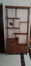 寻古红木家具非洲鸡翅木（学名：非洲崖豆木）博古架实木中式多宝阁客厅隔断柜屏风茶酒玄关置物架 单个：长86*宽26*高186cm 实拍图