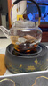 鑫璟仁玻璃煮茶器镶银蒸煮茶壶电陶炉茶壶烧水壶大容量茶具套装加厚泡茶 荷叶锦鲤-罗汉壶 实拍图