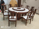 福财入家酒店岩板电动餐桌大圆桌16人餐厅饭店包厢实木电磁炉圆餐桌 其它尺寸需求定制 实拍图