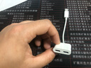曼卓 苹果耳机转换器头手游转接器直播声卡语音通话连麦线控平板ipad吃鸡游戏音频扩展充电转接器 【双Lightning】通话充电直播六合一转换线 实拍图