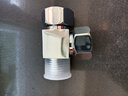 左圆右方（CISQU）4分水龙头三通黄铜三通分水器活接分流器一进二出接头水管配件厚 4分内外丝(弯头单活接) 实拍图