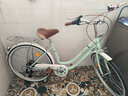 邦德·富士达 自行车女式24/26寸学生成人城市通勤复古淑女单速/7级变速买菜车 24寸钢架7速 青山灰 实拍图