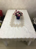 泰绣 桌布欧式长方形大圆桌家用茶几电视柜圆形台布餐桌蕾丝桌旗椅套 浅褐色 110*160cm长方桌布 实拍图