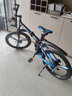 Jeep 吉普自行车折叠山地车前后双减震碟刹变速山地自行车-战神 战神-黑蓝三刀一体轮 24速24寸（适合身高1.5~1.75m） 实拍图