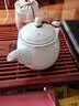 宋汇 陶瓷泡茶壶过滤网茶叶壶花茶壶茶具红茶泡茶器青瓷茶具套装带托盘 粉青茶壶550ml 实拍图