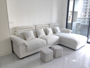 帕沙曼贵妃沙发布艺现代简约大小户型客厅可调节转角棉麻沙发组合2351ZF 2.92米双人+贵妃【TY24猫抓布】 【舒享版】 空气棉+乳胶+竹炭海绵 实拍图