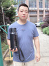 慕馨（moosen）水杯大容量玻璃杯高颜值男女户外便携耐热防摔泡茶杯团购刻字logo 【升级耐摔】陨石黑1500ml+杯刷 实拍图