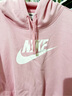 耐克NIKE女子帽衫连帽CLUB FLC GX CROP HDY秋卫衣DQ5851-690中粉XL 实拍图
