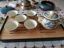 豪祥（HAOXIANG） 轻奢功夫干泡茶盘家用客厅办公室密胺小型沥储水嵌入式托台套装 中长方形（黑)32×19cm 实拍图