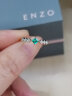 周大福（CHOW TAI FOOK）ENZO珠宝商场同款18K金菱形镶祖母绿宝石钻石戒指 送女友 EZV7992 11号 晒单实拍图