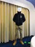 AKCLUB新复古回潮VINTAGE毛领飞行夹克男保暖休闲外套AK男装1604141 藏蓝色 XL 实拍图