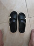AIZUNSHI凉鞋男2025春夏季外穿沙滩鞋男踩屎感拖鞋男休闲运动开车凉拖鞋男 黑白 45 (275mm) （44-45） 实拍图
