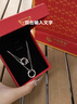 中国黄金（CHINA GOLD）S925银莫比乌斯项链情侣一对男女款吊坠情人节生日礼物送女友老婆 【今/次日达】莫比乌斯双环项链【一对】 实拍图