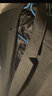 罗蒙（ROMON）西服男士春秋季毛呢西装男商务休闲上衣服外套男装 黑色 2XL 实拍图