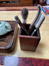 从简大马士革普洱茶道六君子套装泡茶工具家用开茶器功夫茶具配件 红酸枝凤祥【不锈钢】4件套 实拍图