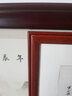 森淼中式书法国画字画实木相框装裱定制正方形画框挂墙木质裱框自装 8125胡桃色 尺寸7【可放60*60cm】 实拍图