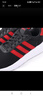 阿迪达斯（adidas）男鞋跑步鞋运动鞋轻便减震防滑休闲鞋 一号黑/浅猩红/白 39 实拍图