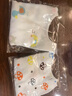 泽芽婴儿口水巾背心式绑带围嘴秋冬6层纯棉纱布系带围兜新生儿吐奶巾 背心式口水巾（4条） 适合公主(随机颜色) 实拍图