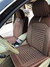 老垫家新款亚麻汽车坐垫四季通用座椅套布艺座垫全包围汽车座套 风雅-活动腰靠-神秘黑-豪华版 朗逸桑塔纳速腾捷达宝来帕萨特 实拍图