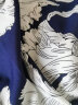 拉夏贝尔（La Chapelle）女装 连衣裙2023新款女时尚显瘦V领优雅印花气质中长裙收腰简约裙 藏青色 XL 实拍图