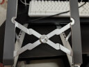 惠普（HP）笔记本支架 电脑支架散热器 散热支架折叠便携6档升降 适用星14Pro/15/战66/战X/暗影精灵9/8 银色 实拍图