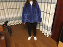 淳咪娜 皮草女新款宽松羊剪绒海宁皮草外套女复合羊羔毛皮毛一体颗粒绒 蓝色 S - 升级款 95斤以下 100%羊毛 实拍图