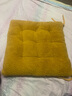 钟爱一生坐垫屁垫椅子坐垫学生椅垫加厚保暖毛绒椅子垫座椅垫办公室屁垫子 羊羔绒胖子垫_黄色 50*50cm 实拍图