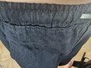 西域传奇牛仔裤男春夏季潮牌高街宽松直筒裤子男百搭纯色阔腿复古休闲长裤 烟灰色+黑色 XL (建议115斤-140斤） 实拍图